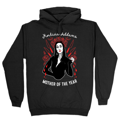 Morticia Addams Mother of the Year Hooded Sweatshirt