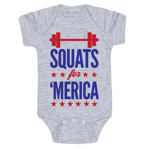 Squats For "Merica Baby One-Piece