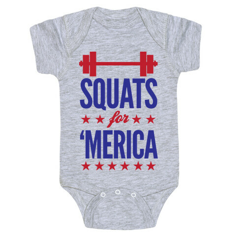 Squats For "Merica Baby One-Piece