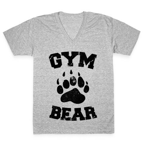 Gym Bear V-Neck Tee Shirt