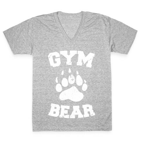 Gym Bear V-Neck Tee Shirt