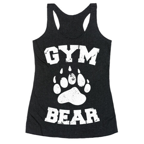 Gym Bear Racerback Tank Top