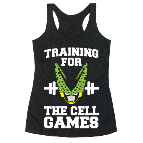 Training for the Cell Games Racerback Tank Top