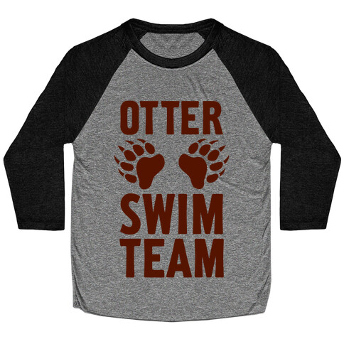 Otter Swim Team Baseball Tee