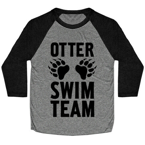 Otter Swim Team Baseball Tee