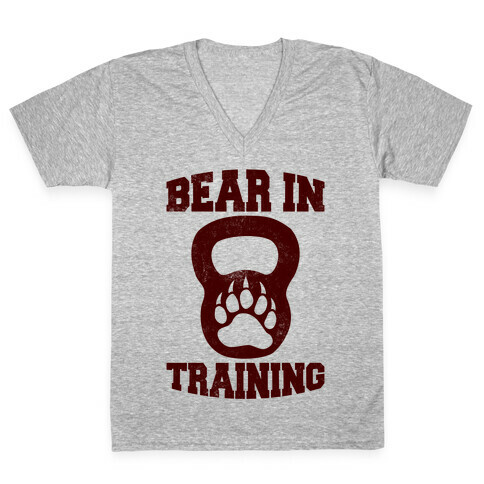 Bear In Training V-Neck Tee Shirt