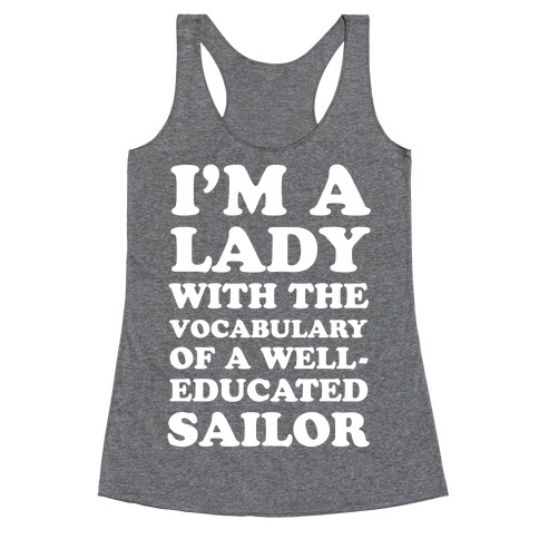 Well-Educated Sailor Racerback Tank Top