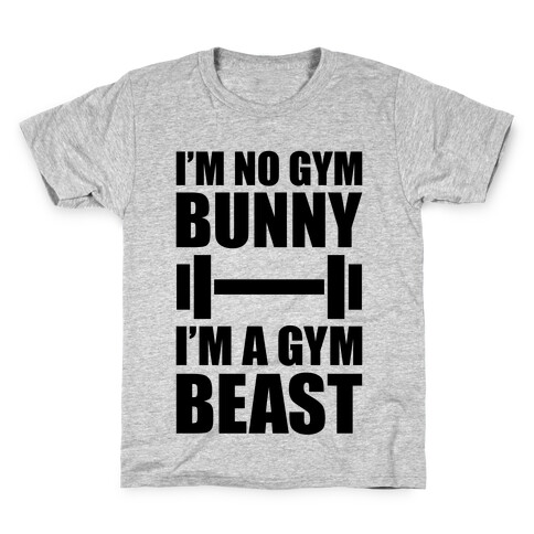 I'm No Gym Bunny Kids T-Shirt