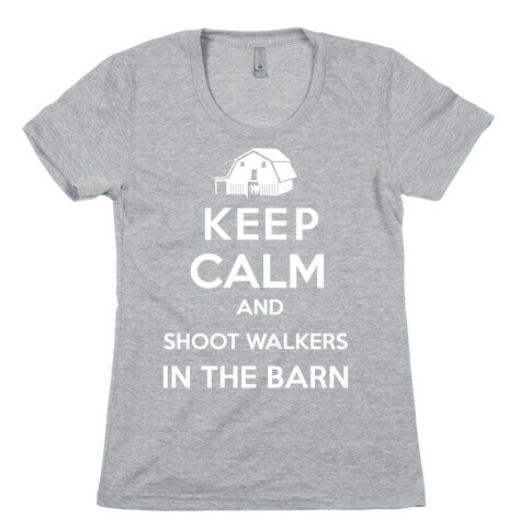 Walkers in the barn Womens T-Shirt