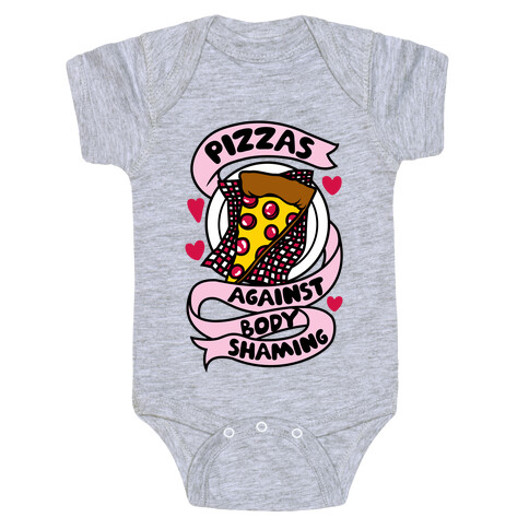 Pizzas Against Body Shaming Baby One-Piece