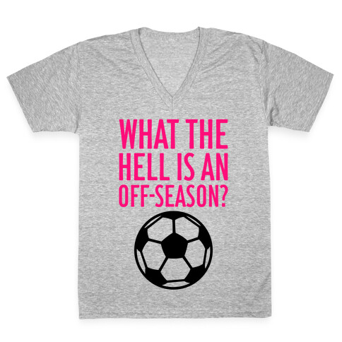 What The Hell Is An Off-Season? V-Neck Tee Shirt
