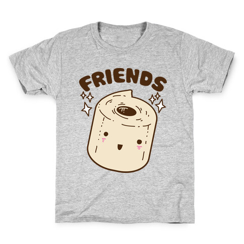 Best Friends TP & Poo (Toilet Paper Half) Kids T-Shirt