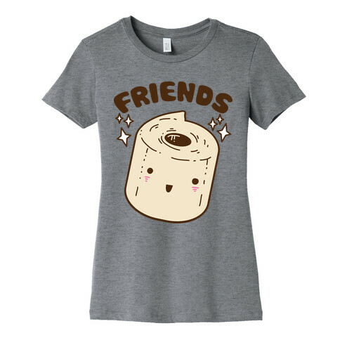 Best Friends TP & Poo (Toilet Paper Half) Womens T-Shirt