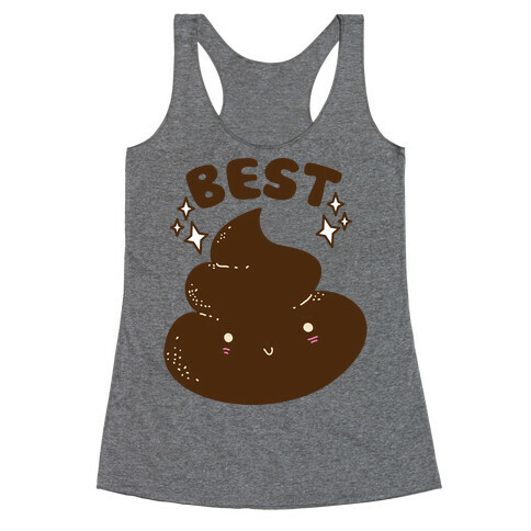 Best Friends TP & Poo (Poo Half) Racerback Tank Top