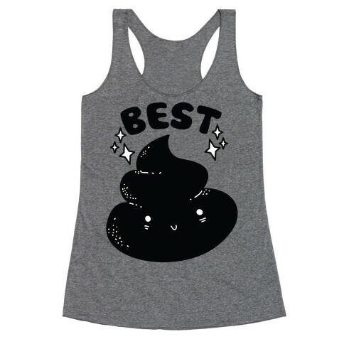 Best Friends TP & Poo (Poo Half) Racerback Tank Top