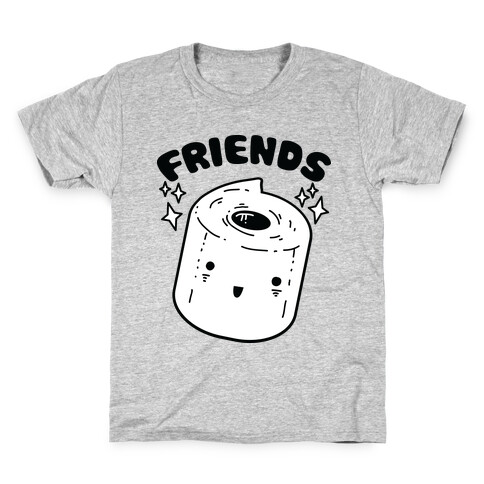 Best Friends TP & Poo (Toilet Paper Half) Kids T-Shirt
