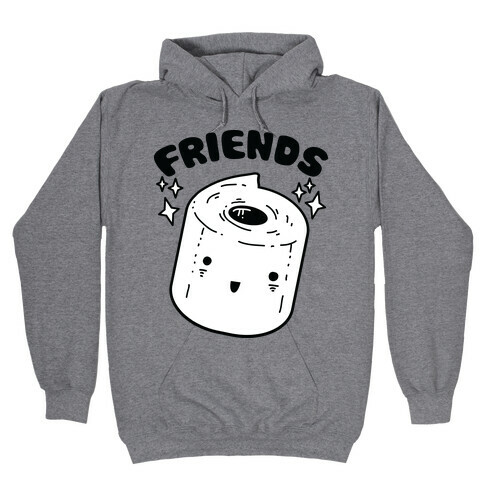 Best Friends TP & Poo (Toilet Paper Half) Hooded Sweatshirt