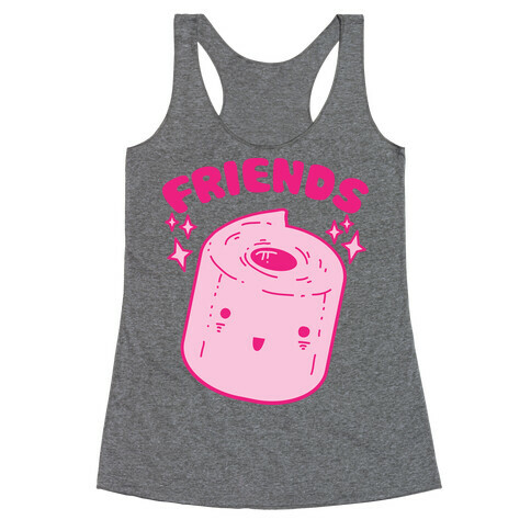 Best Friends TP & Poo (Toilet Paper Half) Racerback Tank Top