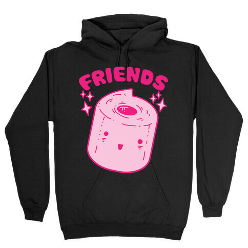 Best Friends TP & Poo (Toilet Paper Half) Hooded Sweatshirt
