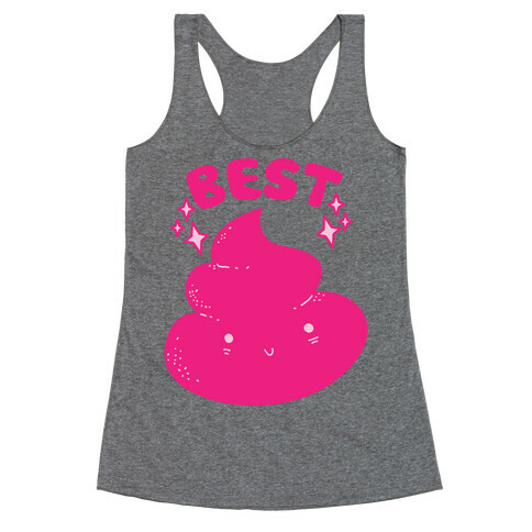 Best Friends TP & Poo (Poo Half) Racerback Tank Top