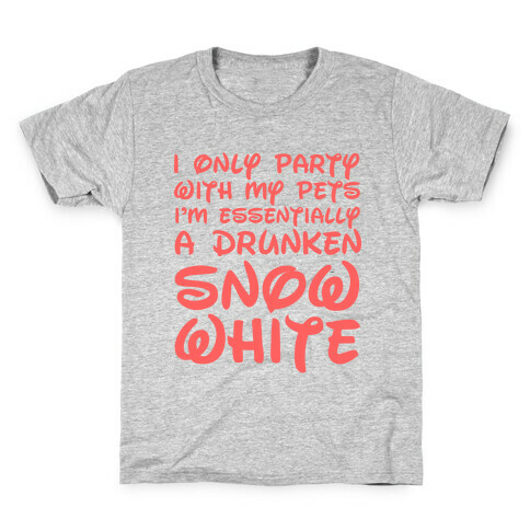 Drunken Snow White Kids T-Shirt