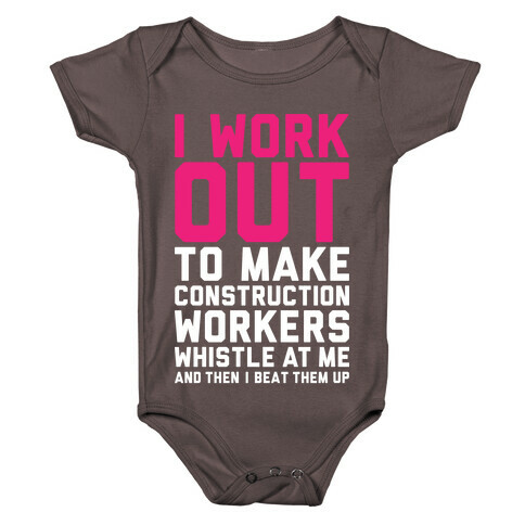 Construction Workers Baby One-Piece