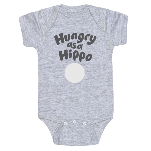 Hungry as a Hippo Baby One-Piece