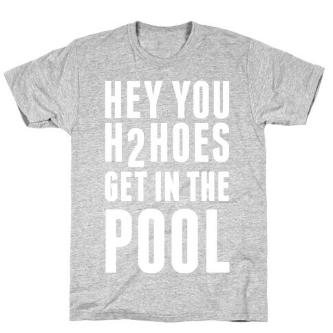 Hey You H2Hoes Get In The Pool T-Shirt