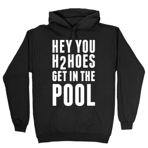 Hey You H2Hoes Get In The Pool Hooded Sweatshirt