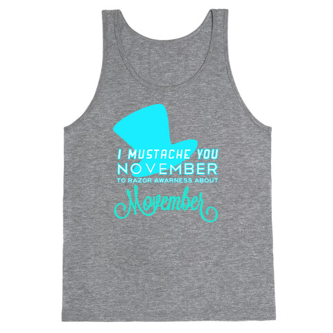 Punache Mustache Tank Top