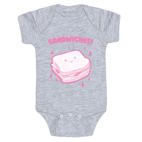 Sandwiches! (two of two) Baby One-Piece
