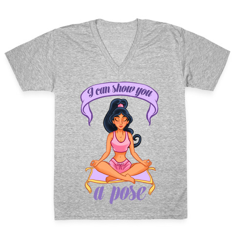 I Can Show You A Pose V-Neck Tee Shirt