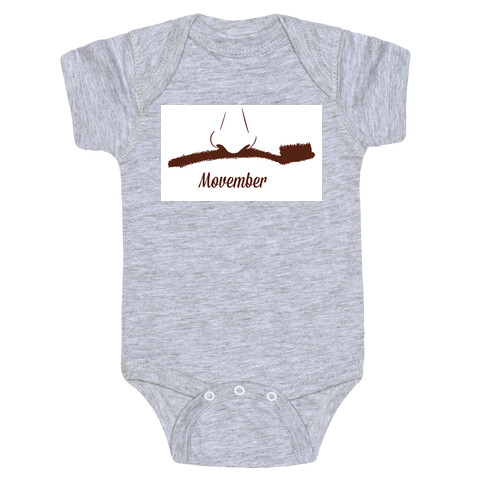 Toothbrush Mustache Baby One-Piece