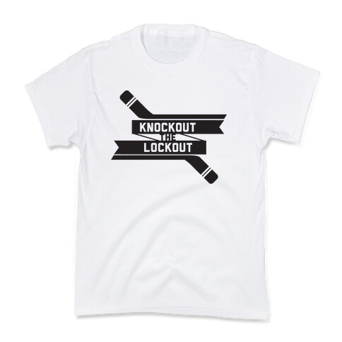 Knockout the Lockout (Black) Kids T-Shirt