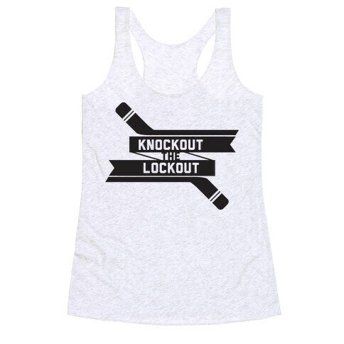 Knockout the Lockout (Black) Racerback Tank Top