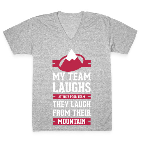 Avalanche Laugh V-Neck Tee Shirt