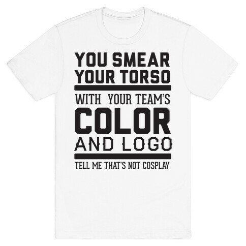 Sports Cosplay (large text) T-Shirt