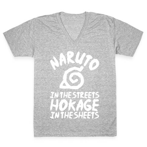 Naruto in the Streets Hokage in the Sheets V-Neck Tee Shirt