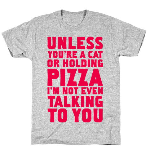 Unless You're A Cat Or Holding Pizza T-Shirt