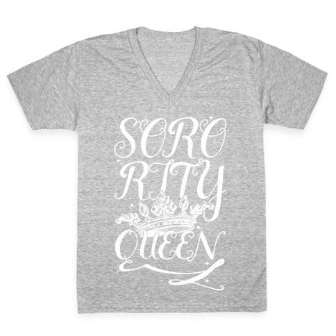 Sorority Queen V-Neck Tee Shirt