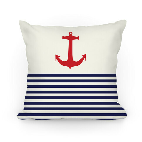 Anchor and Stripes Pillow