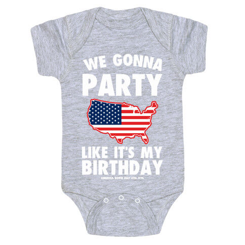 Party Like a Patriot Baby One-Piece