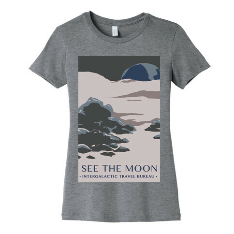 Space Travel - The Moon Womens T-Shirt