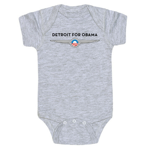 Detroit for Obama Baby One-Piece