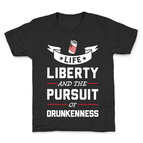 Pursuit Of Drunkenness Kids T-Shirt