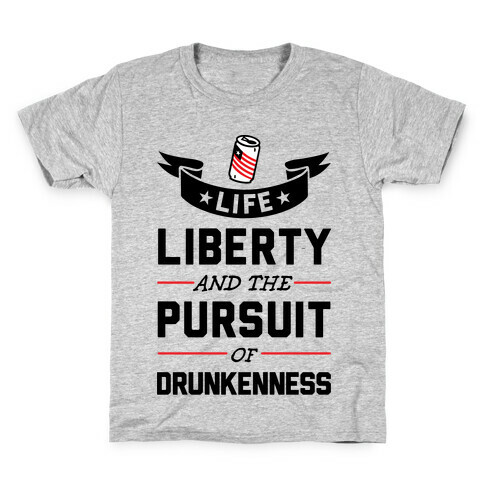 Pursuit Of Drunkenness Kids T-Shirt