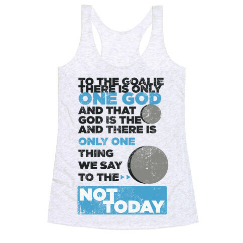 The Puck is God Racerback Tank Top