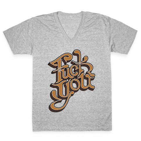 F*** You V-Neck Tee Shirt