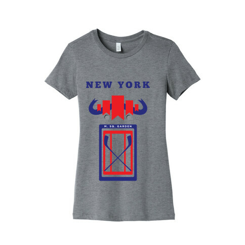 New York Stadium Hockey Fan Womens T-Shirt