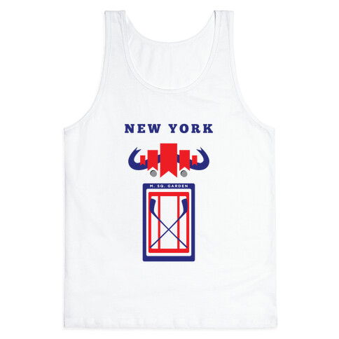 New York Stadium Hockey Fan Tank Top